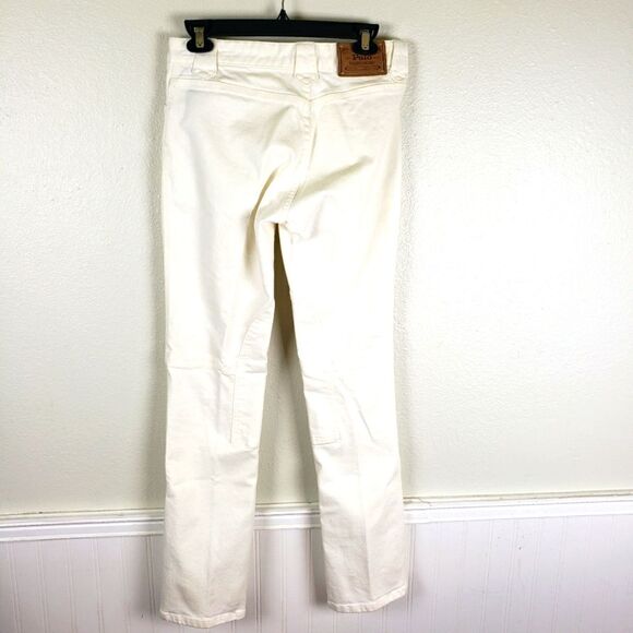 Women's Polo's Ralph Lauren Blue Label White Denim Straight Leg Pants 04/Small - Picture 2 of 13